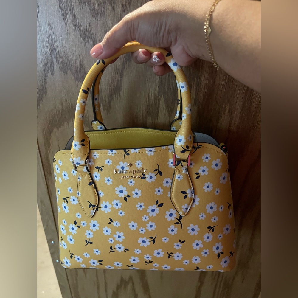 Kate Spade Yellow Floral Satchel